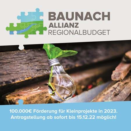 Regionalbudget 2023 der Baunach-Allianz