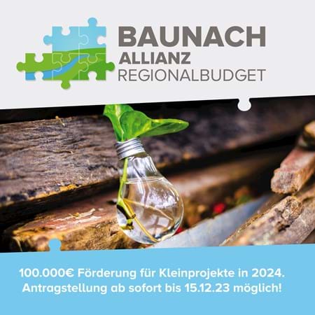 Das Regionalbudget 2024 der Baunach-Allianz
