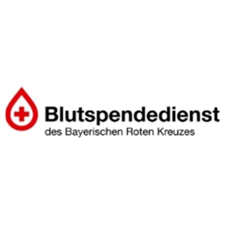 Blutstropfen mit Schriftzug Blutspendedienst